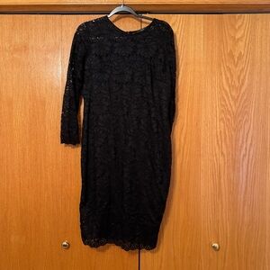 AX Paris Black Lace Longsleeve Dress